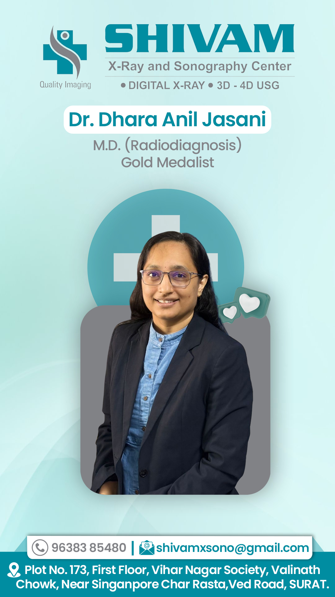 Dr. Dhara Anil Jasani - Gold Medalist Radiologist